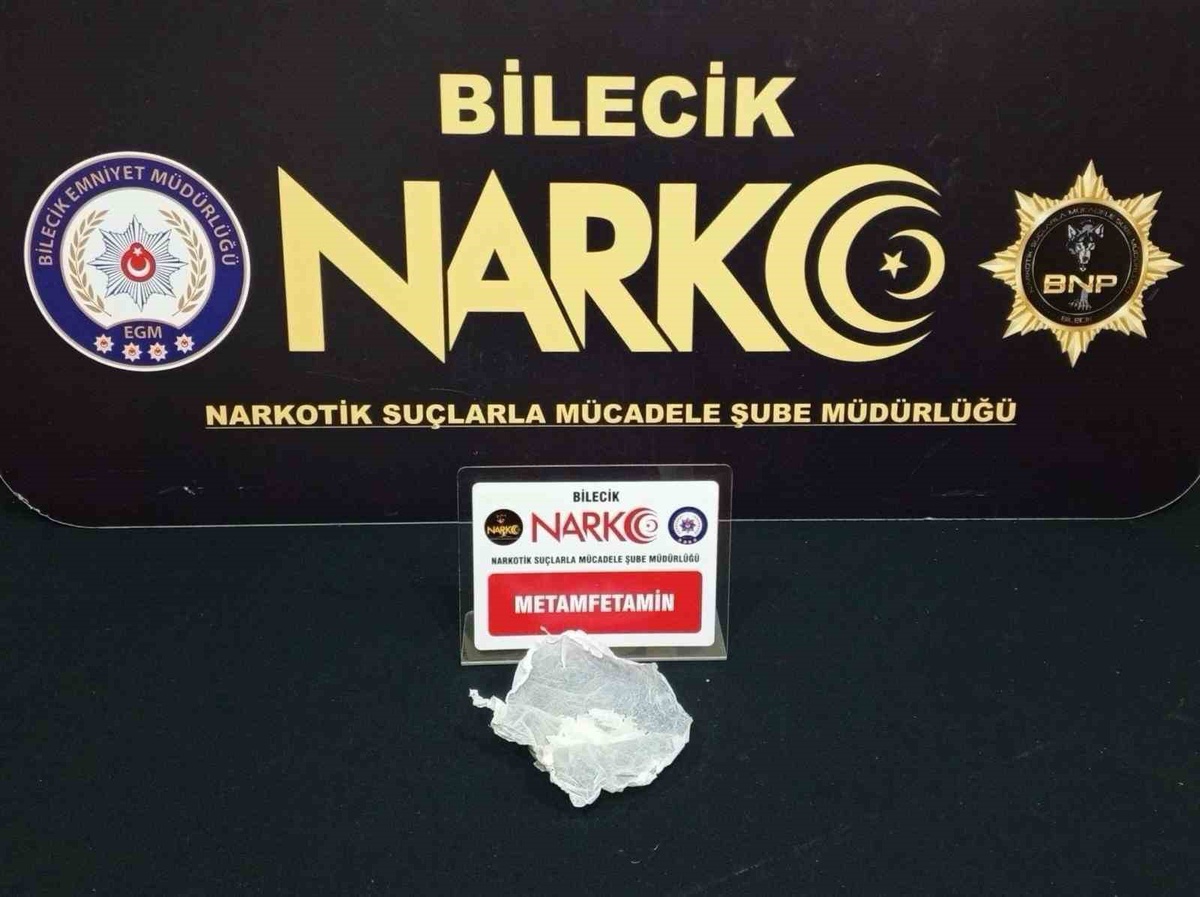 Bilecik’te metamfetamin ele geçirildi, 1 şüpheli hakkında adli işlem başlatıldı